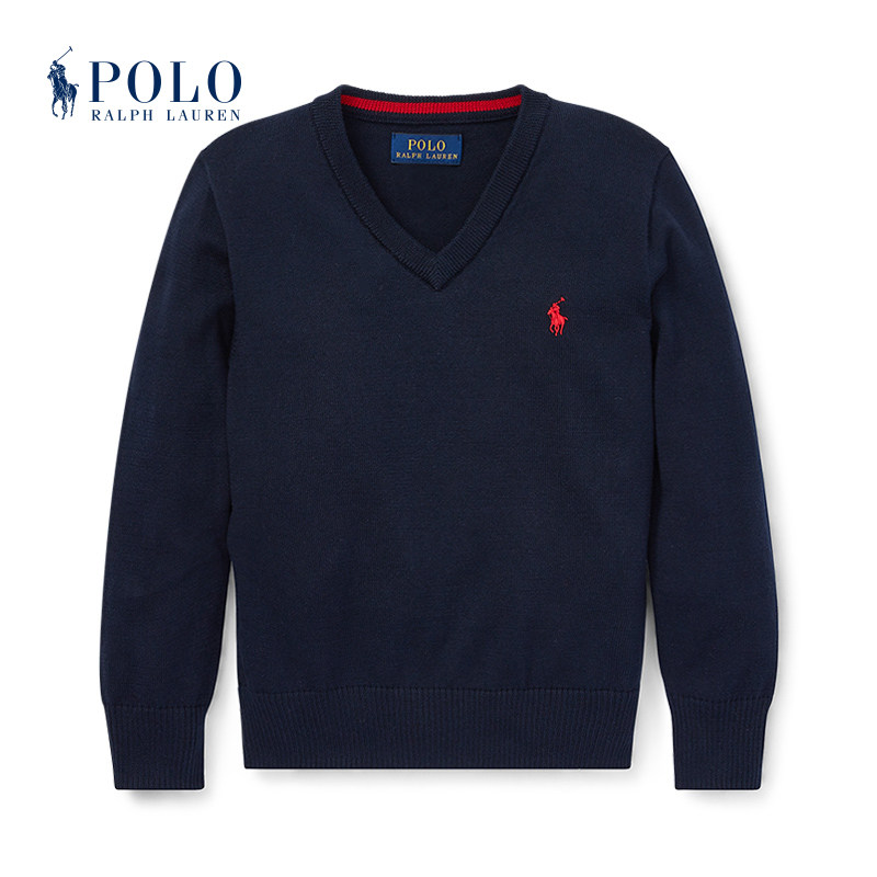Ralph Lauren Ralph boy Classic style cotton V collar knit sweater RL31991