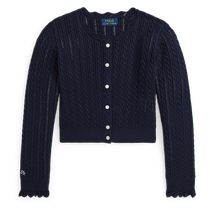 Ralph Lauren Girls Fall 24 Cotton Knitted Cardigan RL41967