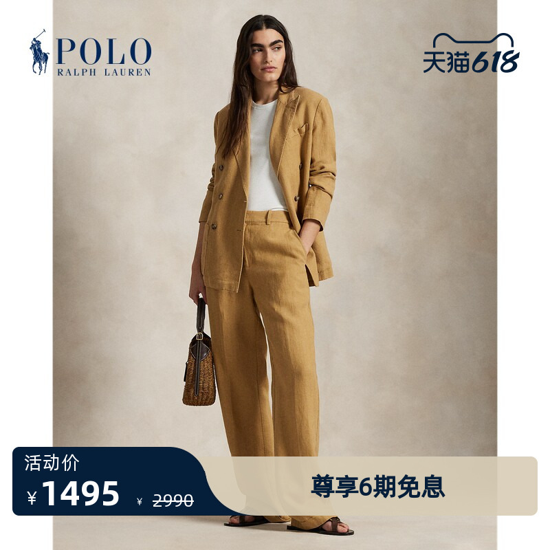 Ralph Lauren/Ralph Lauren Women's Classic Linen Straight-Leg Pants Ralph Lauren/Ralph Lauren Women's Classic Linen Straight-Leg Pants