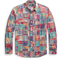 Ralph Lauren Mens Spring 24 Classic Cotton Patchwork Work Shirt RL18085