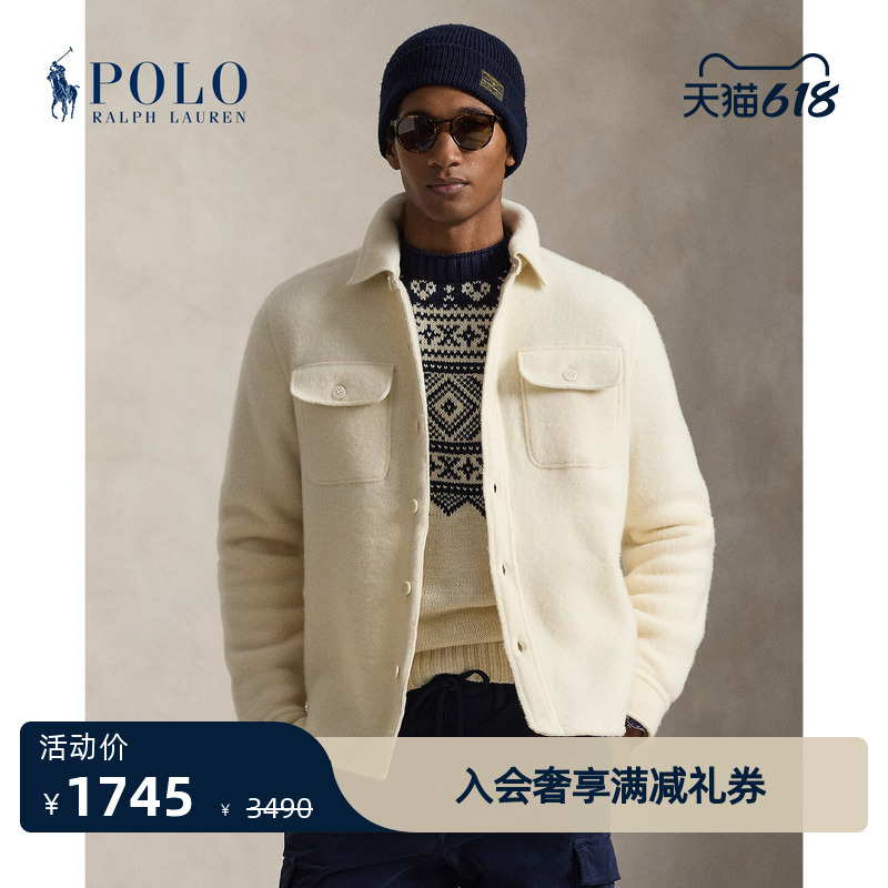 Ralph Lauren/Ralph Lauren Men's Classic Felt Jacket Style Shirt Rl100617 Ralph Lauren/Ralph Lauren Men's Classic Felt Jacket Style Shirt Rl100617