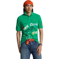 Ralph Lauren Mens Spring 24 Peace Climb Love Classic Cotton Polo Shirt