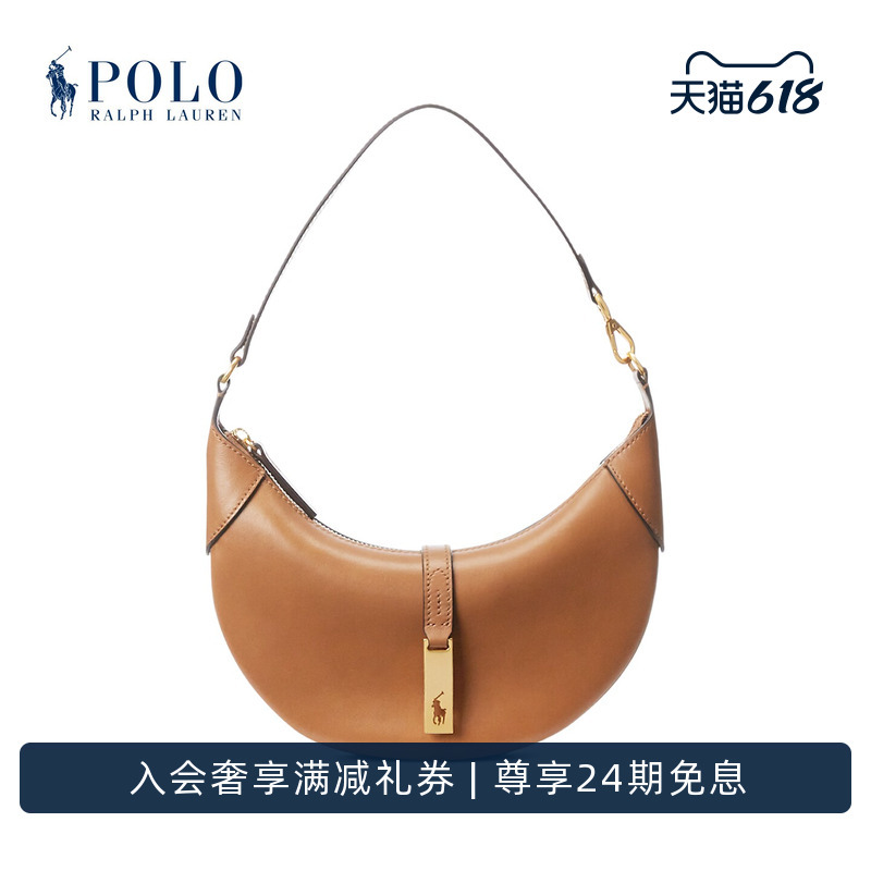 【Polo Id】Ralph Lauren/Ralph Lauren Women's Classic Leather Mini Shoulder Bag