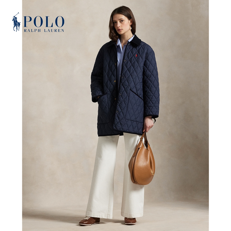 Ralph Lauren/Ralph Lauren Women's Classic Large Quilted Barn Jacket Rl27183 Ralph Lauren/Ralph Lauren Women's Classic Large Quilted Barn Jacket Rl27183