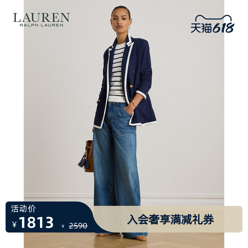 Lauren/Ralph Lauren Women's Clothing 2026 Early Spring High-Waisted Wide-Leg Jeans Rl62918 Lauren/Ralph Lauren Women's Clothing 2026 Early Spring High-Waisted Wide-Leg Jeans Rl62918