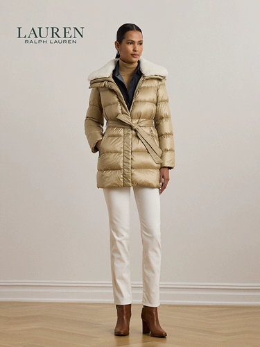 Женский классический пуховик Lauren/Ralph Lauren с поясом RL62284