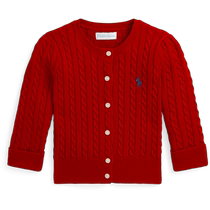 Ralph Lauren Ralph Lauren baby autumn 24 cable knitted cotton knitted cardigan RL41899