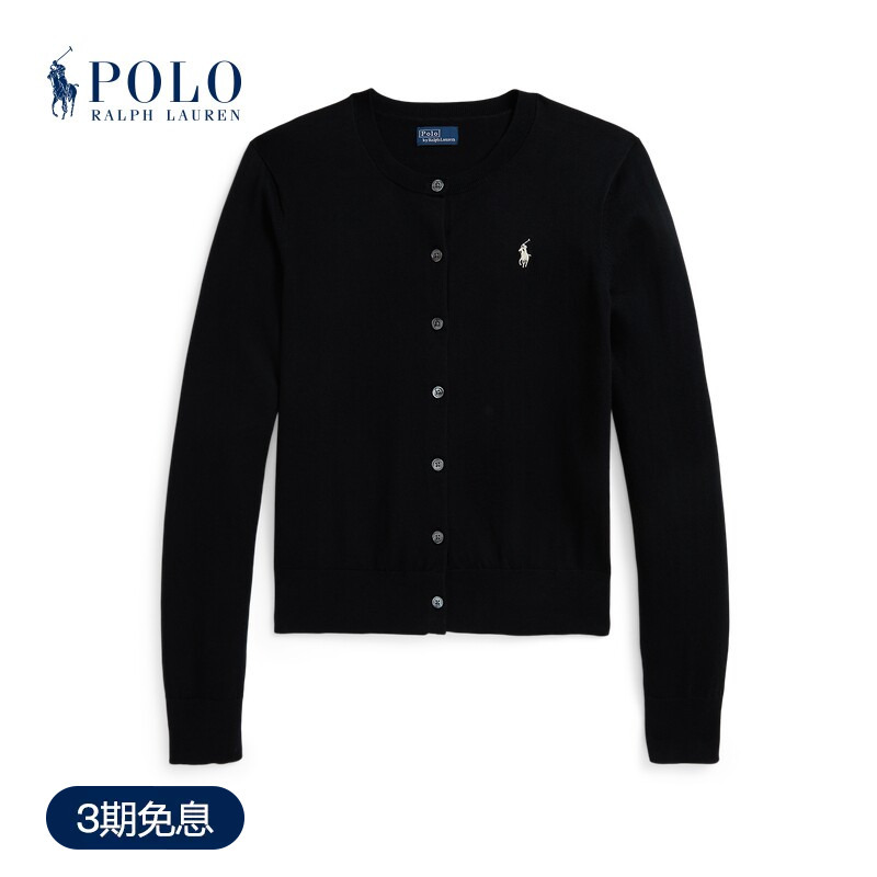 Ralph Lauren/Ralph Lauren Women's Classic Slim Fit Round Neck Knitted Cardigan Rl26852