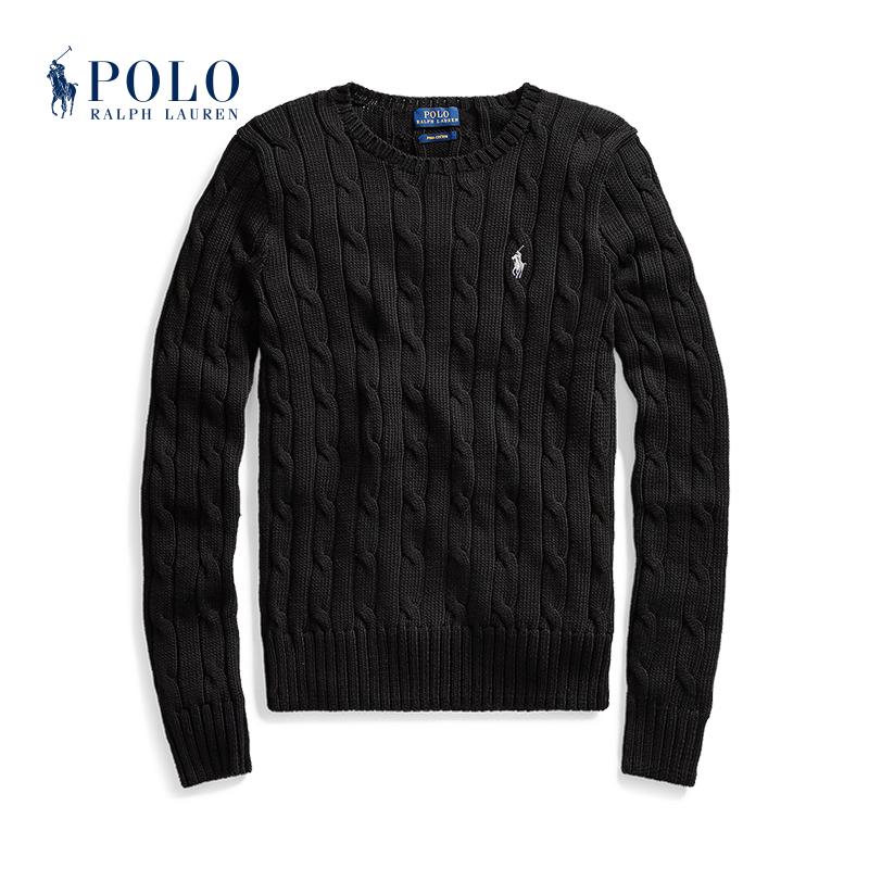 Ralph Lauren Ralph women's dress classic Twisted Weave Knot Round Collar Knit Sweatshirt RL20753