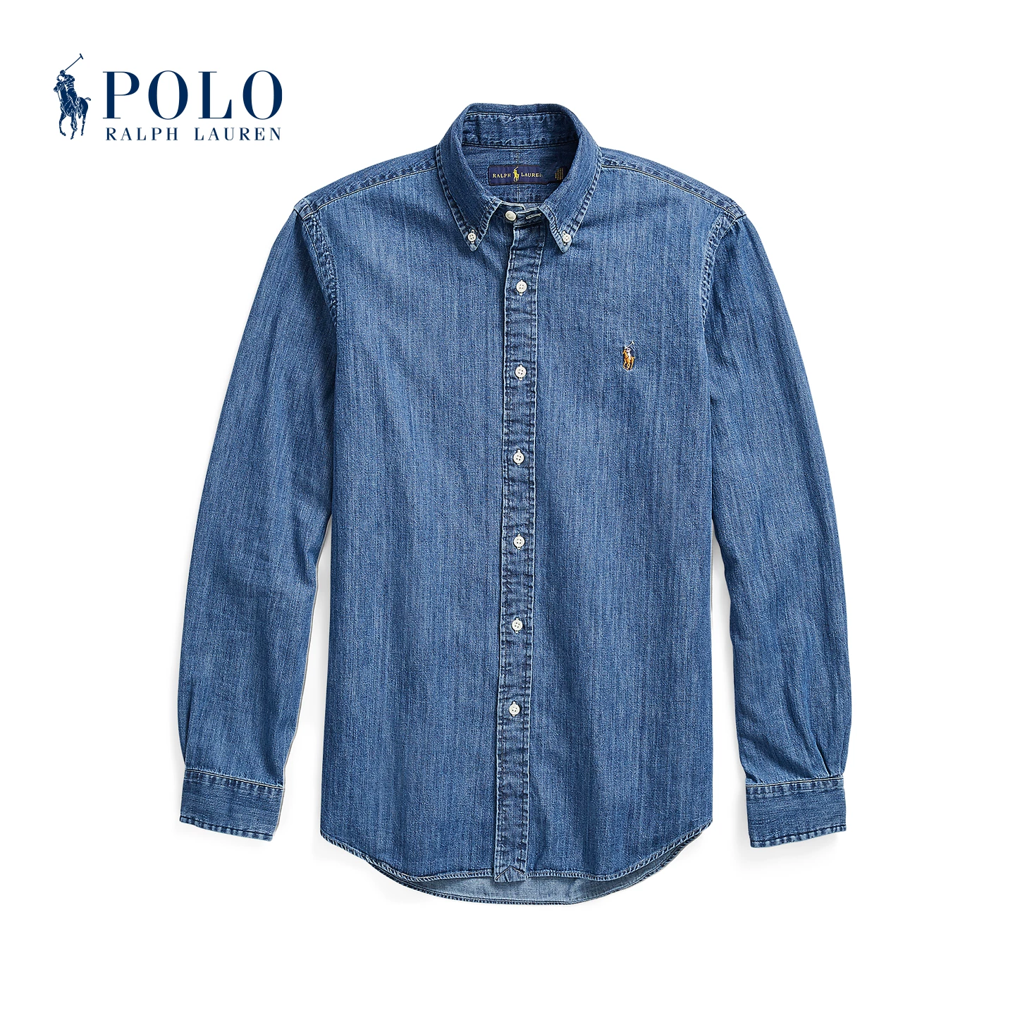 Классическая джинсовая рубашка Ralph Lauren, крой