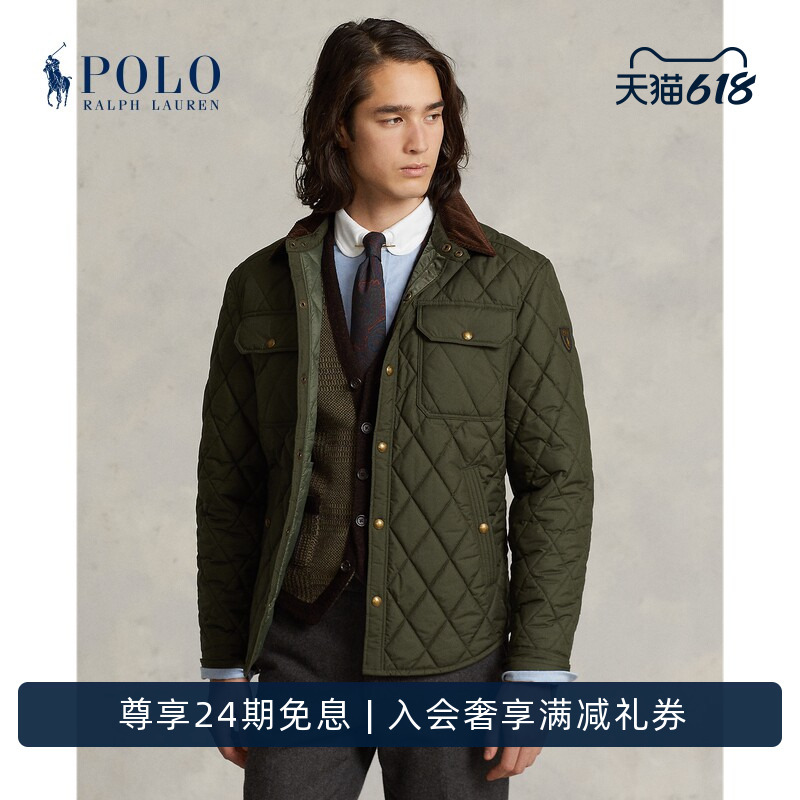 Ralph Lauren/Ralph Lauren Men's Classic Water-Resistant Quilted Jacket Rl15890 Ralph Lauren/Ralph Lauren Men's Classic Water-Resistant Quilted Jacket Rl15890