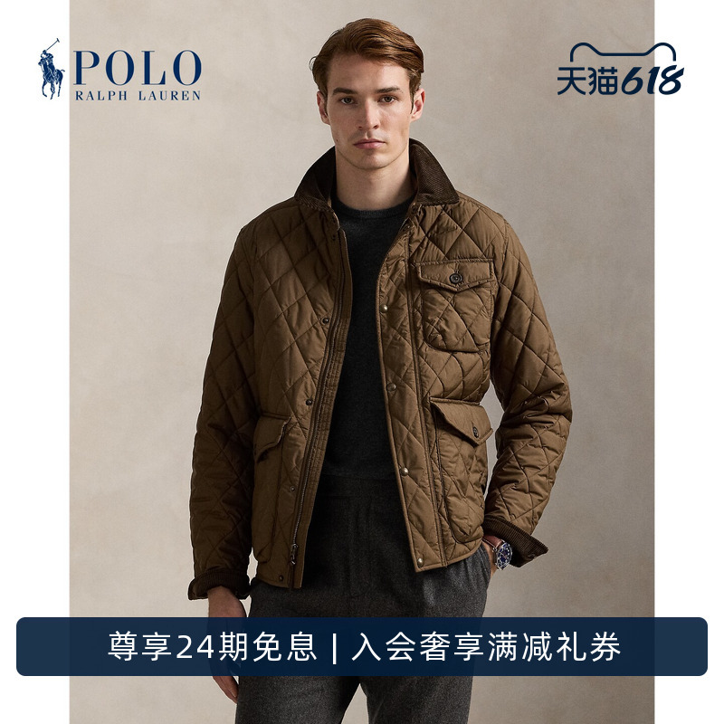 Ralph Lauren/Ralph Lauren Men's Classic Water-Repellent Quilted Jacket Rl100111 Ralph Lauren/Ralph Lauren Men's Classic Water-Repellent Quilted Jacket Rl100111