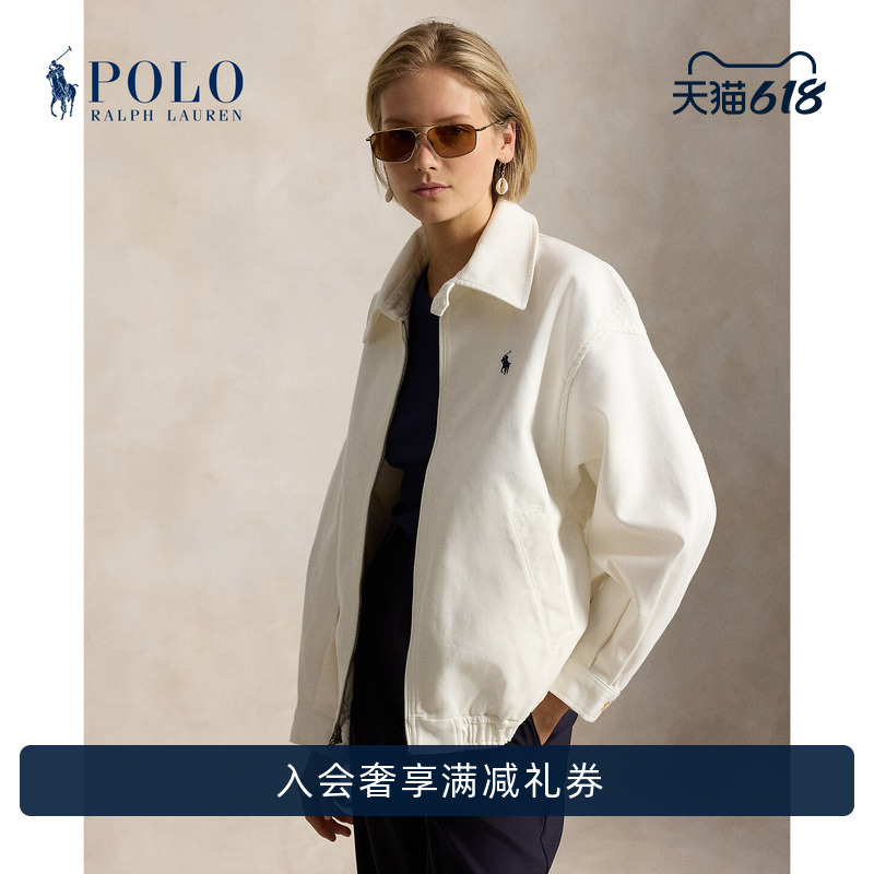Ralph Lauren/Ralph Lauren Women's Spring 26 Large Size Double-Sided Cotton Jacket Rl27812