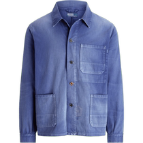 Ralph Lauren Mens Fall 24 Herringbone Twill Cotton Utility Jacket RL18398