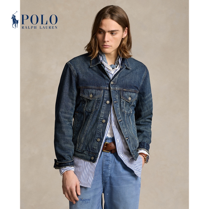 Ralph Lauren/Ralph Lauren Men's Classic Faded Denim Jacket Rl11536