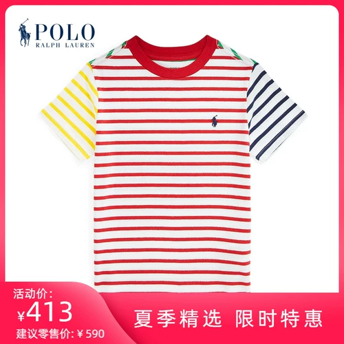 Ralph lauren, весенняя трикотажная футболка для мальчиков, 21 года