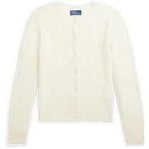 Ralph Lauren Girls Fall 24 Cable Knit Cashmere Cardigan RL42197