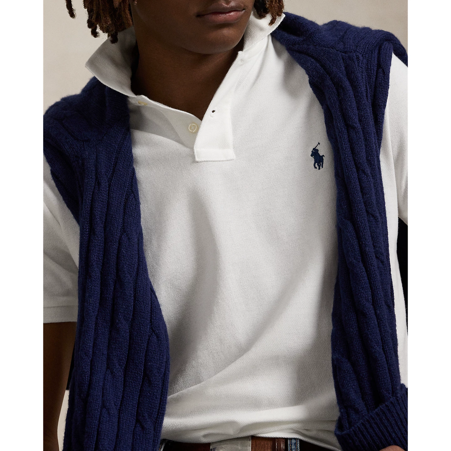 Ralph Lauren/мужская классическая стильная футболка из хлопка с сеткой RL12673