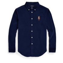 Ralph Lauren Boys 24 Winter Polo Bear Cotton Corduroy Shirt RL42385