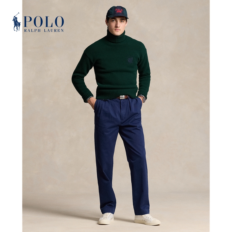 Ralph Lauren/Ralph Lauren Men's Classic Whitman Loose Fit Cotton Trousers Rl18460