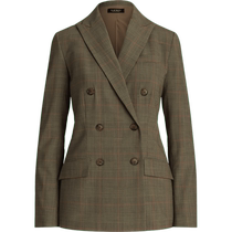 Lauren Ralph Lauren Womens Fall 24 Glen Urquhart Check Double-breasted Blazer RL62138