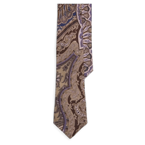 PURPLE LABEL Mens Autumn 24 Paisley Pattern Tie RL93641