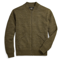 RRL mens autumn 24 full zipper sweater RL93743
