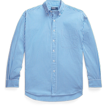 Ralph Lauren Mens 24 Early Fall Large Version Striped Cotton Shirt RL18464