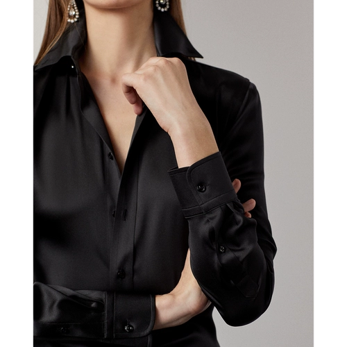 КОЛЛЕКЦИЯ Женская классическая рубашка из эластичного шелка Cameron RL90510