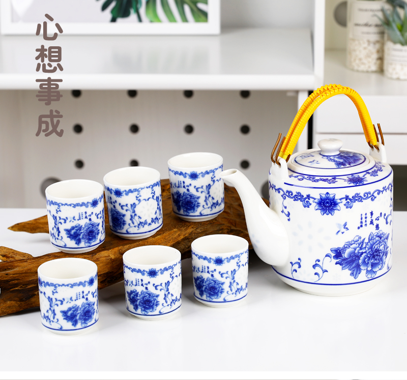 Jingdezhen ceramic household high - temperature cool teapot CiHu cool summer girder are large capacity filter explosion - proof kettle