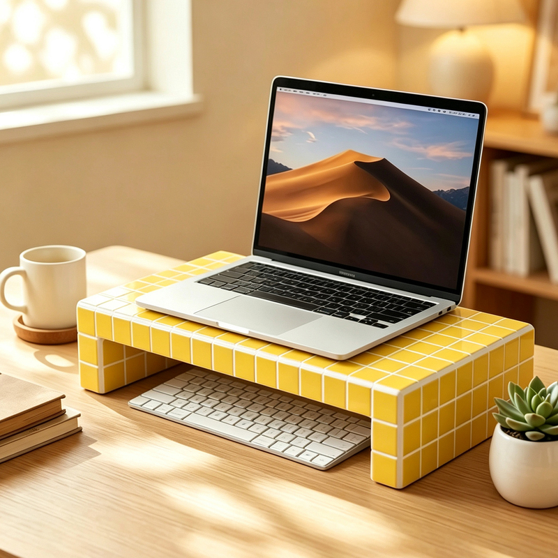 Mosaic Laptop Riser Desktop Keyboard Storage Stand ins Wind-Enhanced Monitor Shelf Mosaic Laptop Riser Desktop Keyboard Storage Stand ins Wind-Enhanced Monitor Shelf
