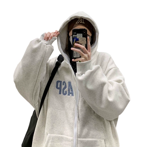 Трендовая брендовая толстовка с капюшоном, в американском стиле, осенняя, оверсайз