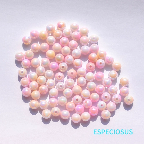 Розовые круглые бусины из жемчуга, аксессуар с аксессуарами, звездное небо с бусинами, новая коллекция, «сделай сам», 8мм