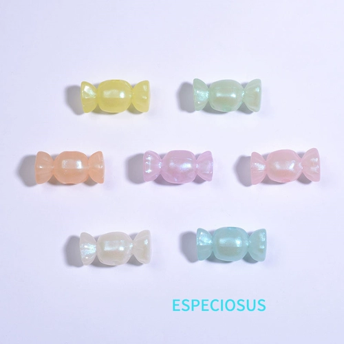 Желеобразные акриловые мультяшные конфеты, свободные бусины, ювелирные изделия «сделай сам», аксессуары, большие отверстия, разделительные бусины, лента для волос, материал для бисера