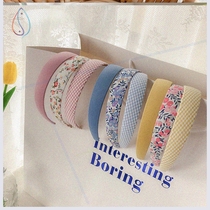 Color hair band The same hair band hair band pressure hair female Korean face washing headdress headband simple and cute