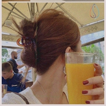 Pearl hairclip grab clip medium child hair back head bath hair clip claw Net red horsetail clip simple