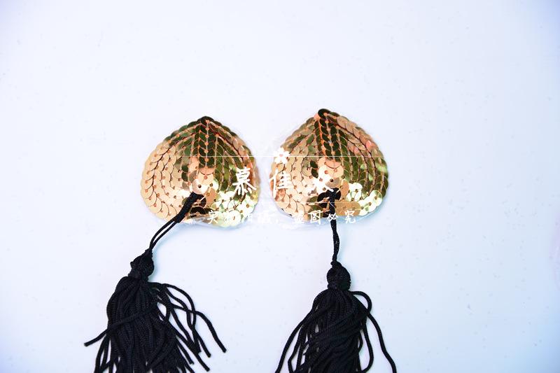 Sexy lingerie silicone kem tua sequins giọt máu dán ngực vô hình núm vú dán áo ngực đồ trang sức trượt đồ lót đẹp