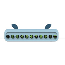 Three-color creative cute pet parking number plate
