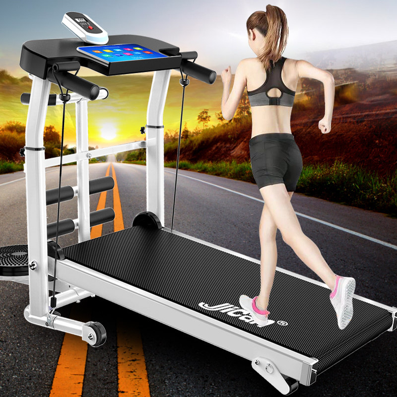 Treadmill household with small silent fitness multifunctional indoor weight loss folding home machine mini treadmill