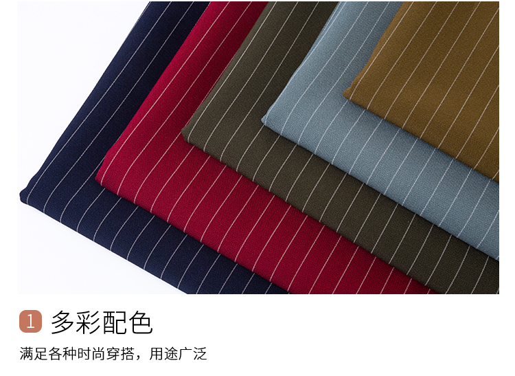 Thu đông cao cấp shun chống nhăn pinstripe vải phù hợp với quần vest vest thời trang phù hợp với quần áo vải - Vải vải tự làm vải bố cotton