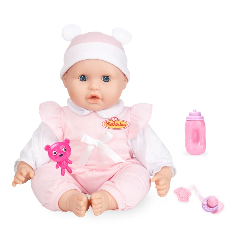 Doll, speaking realistic toy for dressing up from soft rubber