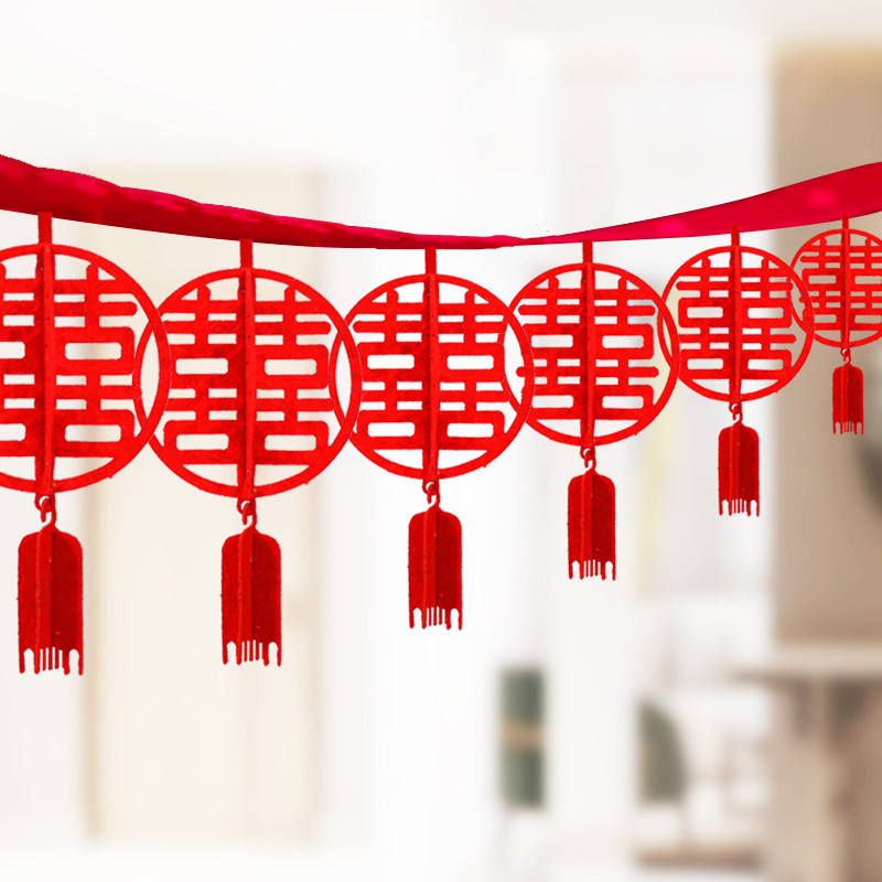 Living Room Wedding Arrangement Laflower Wedding Room Decoration Bedrooms Room Women's Square Yard Festive pendant Pendant Stairway Armrest