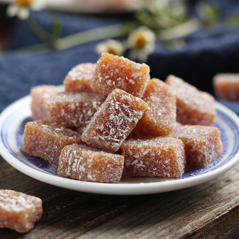 Ginger Fudge Ginger Candy Q Bomb Chewy Ginger Candy Coconut Sesame Flavor Bulk 500g