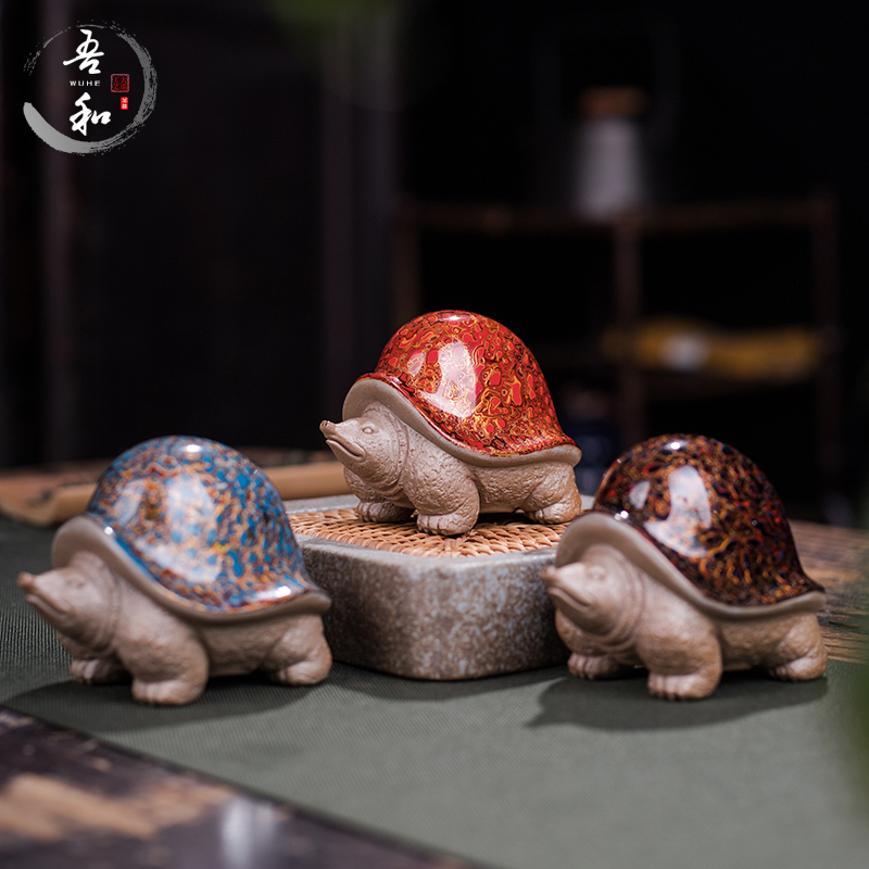 I and the lacquer parts natural large paint process purple sand tea flavor of a side Wang Shun Master Tea Table Dragon Turtle