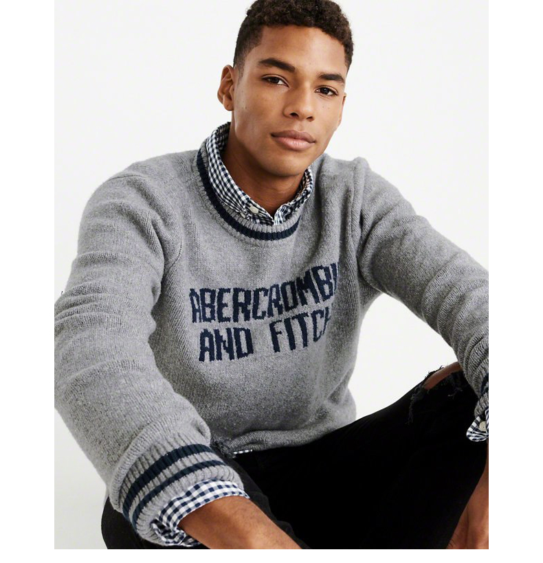 Abercrombie & Fitch Men College College Kiểu đan áo len 226776 AF áo khoác nam cao cấp nhập khẩu