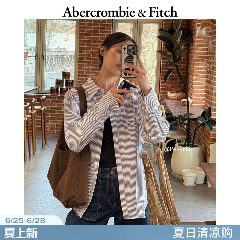 Af Classic Small Elk Pattern American-Style Commuter Poplin Long-Sleeved Shirt 26 Spring and Summer Women's Clothing 140-6072 Af Classic Small Elk Pattern American-Style Commuter Poplin Long-Sleeved Shirt 26 Spring and Summer Women's Clothing 140-6072