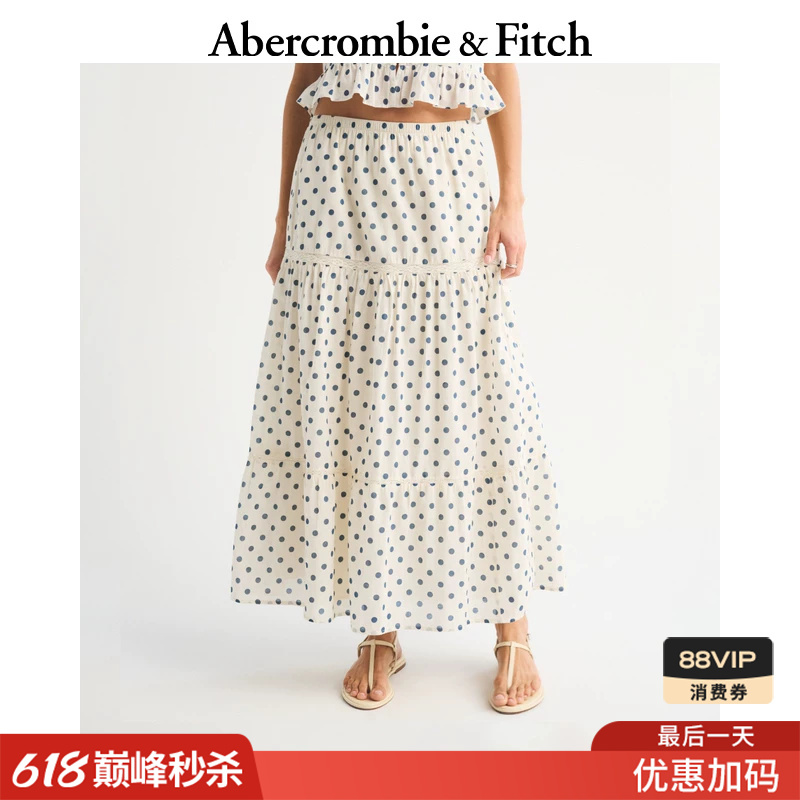 Af Bohemian Resort Style Polka Dot Cotton Lace Half-Length Umbrella Skirt Long Skirt 26 Spring and Summer Women's Clothing 143-6193 Af Bohemian Resort Style Polka Dot Cotton Lace Half-Length Umbrella Skirt Long Skirt 26 Spring and Summer Women's Clothing 143-6193