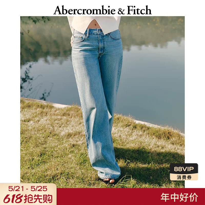 Af American Retro Trendy Washed Loose Straight-Leg Jeans for Women, Spring and Autumn, 155-5184 Af American Retro Trendy Washed Loose Straight-Leg Jeans for Women, Spring and Autumn, 155-5184