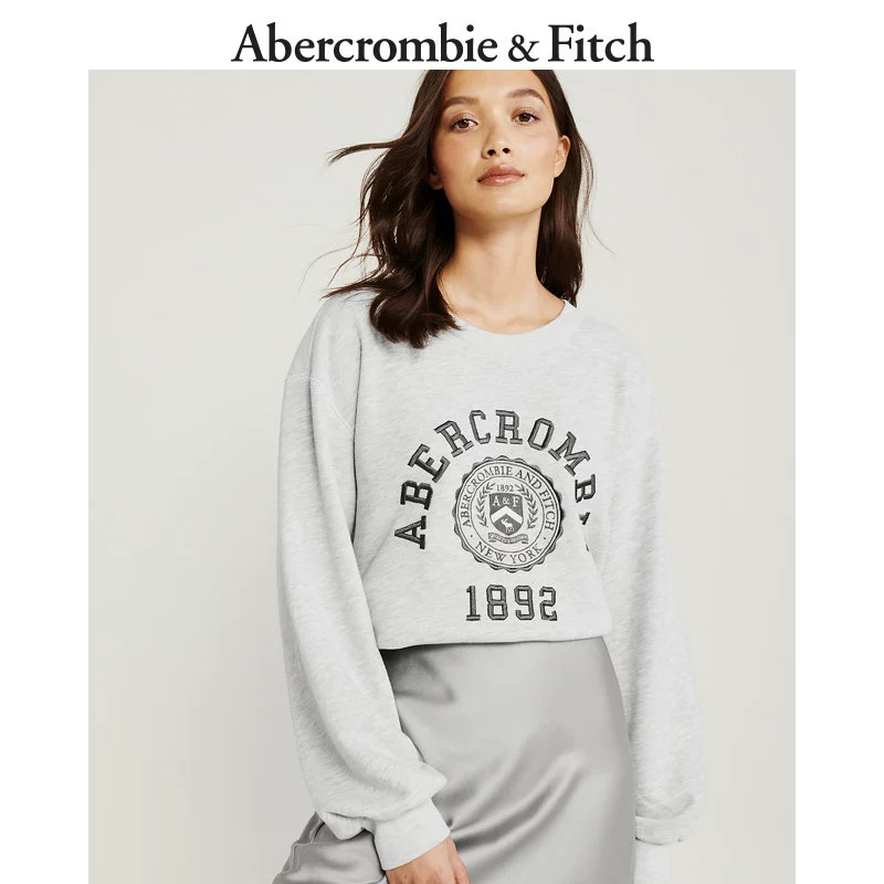 Свитшот женский Abercrombie＆Fitch с пухлыми рукавами, свободный свитшот 301627-1 AF