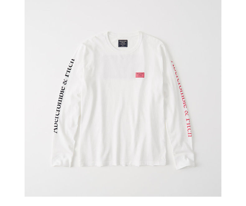 Áo thun dài tay đặc biệt theo mùa của Abercrombie & Fitch Logo dài tay áo 213709 AF áo phông dài tay